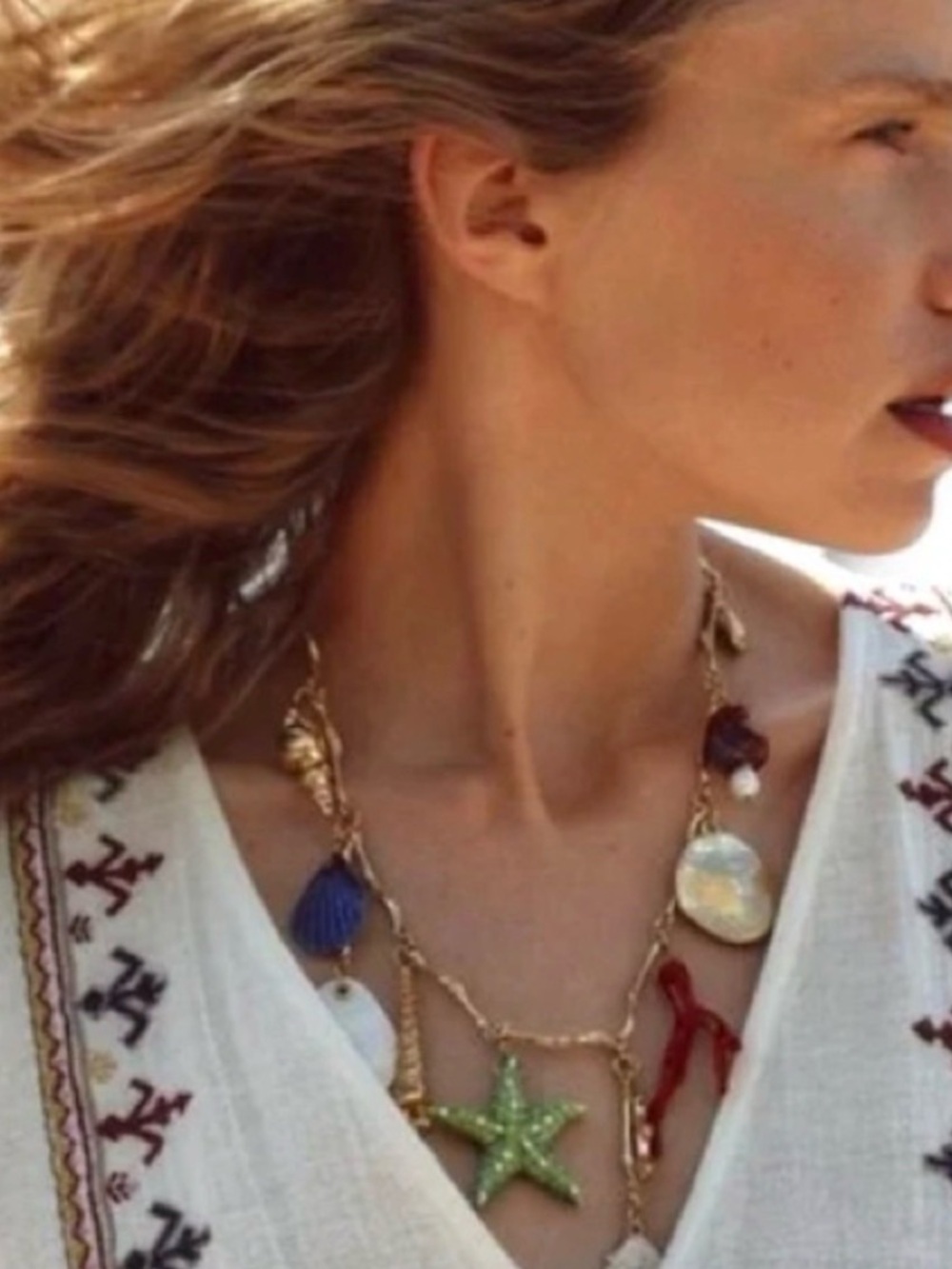 Zara Multi Coastal Charms Necklace - Picture 2 of 3
